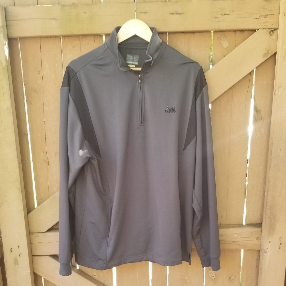 GREG NORMAN MENS WILD DUNES GOLF ZIP UP SIZE LARGE